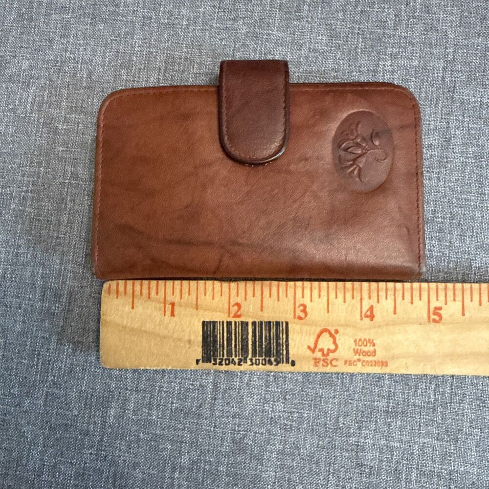 Buxton Heiress Brown Leather Wallet - Genuine Leather - Picture 8 of 10